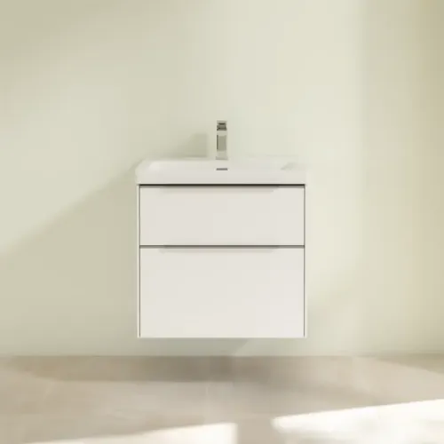 Villeroy & Boch Subway 3.0 Тумба под раковину, 2 выдвижных ящика, 622 x 576 x 478 mm, Pure White C57600VF