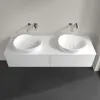 Villeroy & Boch Antao Тумба под раковину, 4 выдвижных ящика, 1600 x 360 x 500 mm, лицевая поверхность без текстурированной отделки, Glossy White Lacquer / Glossy White Lacquer K28010GF