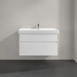 Villeroy & Boch Collaro Тумба под раковину, с подсветкой, 2 выдвижных ящика, 954 x 546 x 444 mm, Glossy White C011B0DH