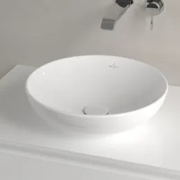 Villeroy & Boch Loop & Friends Раковина для установки на столешницу, 420 x 420 x 120 mm, Альпийский белый, с переливом 4A460001