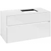 Villeroy & Boch Collaro Тумба под раковину, 2 выдвижных ящика, 1000 x 548 x 500 mm, Glossy White / Glossy White C12700DH