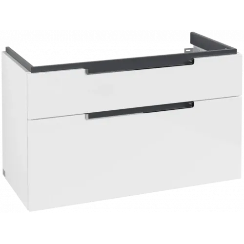 Villeroy & Boch Subway 2.0 Тумба под раковину, 2 выдвижных ящика, 987 x 590 x 449 mm, Glossy White A91510DH