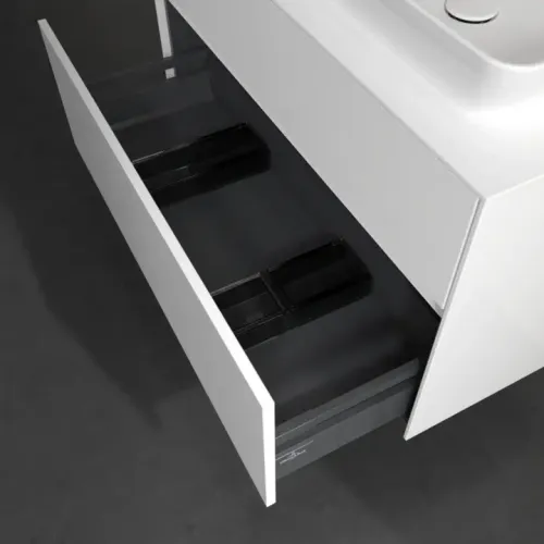 Villeroy & Boch Collaro Тумба под раковину, 2 выдвижных ящика, 1000 x 548 x 500 mm, Glossy White / Glossy White C11100DH