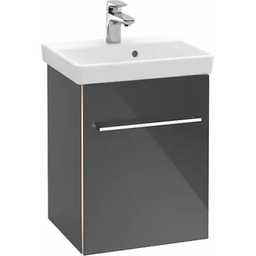 Villeroy & Boch Avento Тумба под раковину, 1 дверь, 430 x 514 x 384 mm, Стекло серое A88701B1