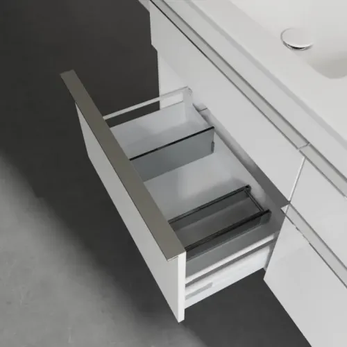 Villeroy & Boch Venticello Тумба под раковину, 4 выдвижных ящика, 1253 x 590 x 502 mm, Glossy White / Glossy White A93001DH