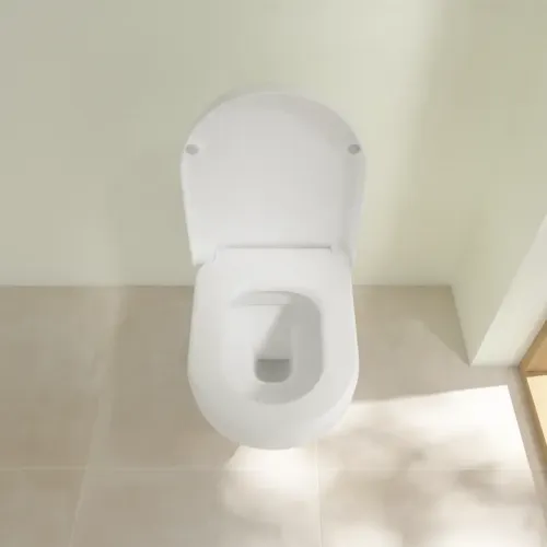 Villeroy & Boch ViCare Унитаз с открытым смывным краем ViCare, настенный, Альпийский белый 5649R001