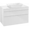 Villeroy & Boch Venticello Тумба под раковину, 2 выдвижных ящика, 957 x 606 x 502 mm, Glossy White / Glossy White A94102DH
