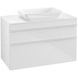 Villeroy & Boch Venticello Тумба под раковину, 2 выдвижных ящика, 957 x 606 x 502 mm, Glossy White / Glossy White A94102DH