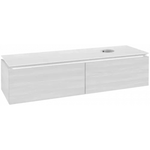 Villeroy & Boch Legato Тумба под раковину, 2 выдвижных ящика, 1600 x 380 x 500 mm, White Wood / White Wood B67400E8