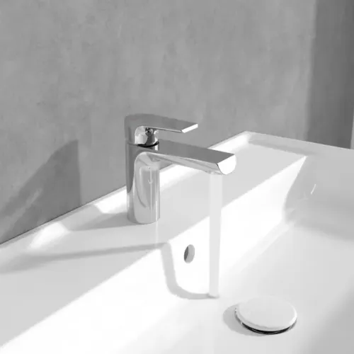 Villeroy & Boch Liberty Смеситель для раковины однорычажный без Выдвижной механизм слива, Хром TVW10700100161