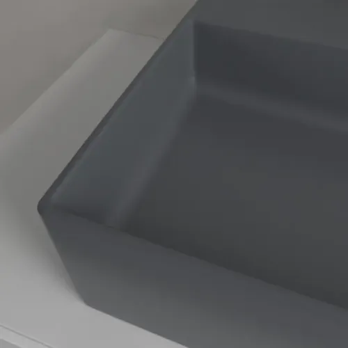 Villeroy & Boch Memento 2.0 Раковина для установки на столешницу, 600 x 420 x 140 mm, Graphite CeramicPlus, с переливом 4A0760i4