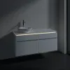 Villeroy & Boch Legato Тумба под раковину, с подсветкой, 4 выдвижных ящика, 1200 x 550 x 500 mm, Glossy White / Glossy White B580L0DH