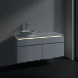 Villeroy & Boch Legato Тумба под раковину, с подсветкой, 4 выдвижных ящика, 1200 x 550 x 500 mm, Glossy White / Glossy White B580L0DH