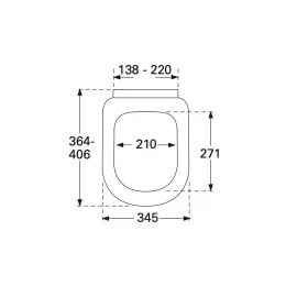 Сиденье для унитаза Villeroy & Boch Subway с крышкой SoftClosing QuickRelease 9M66S101