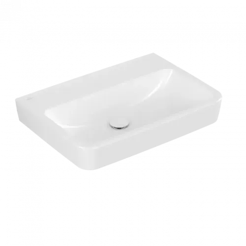 Villeroy & Boch O.novo Pаковина, 650 x 460 x 175 mm, Альпийский белый, без перелива, задняя сторона и нижняя сторона шлифованные 4A41KF01