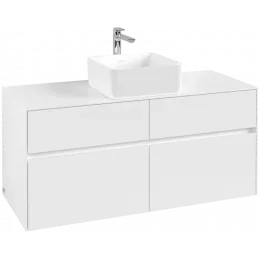 Villeroy & Boch Collaro Тумба под раковину, 4 выдвижных ящика, 1200 x 548 x 500 mm, White Matt / White Matt C04100MS