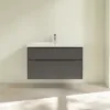 Villeroy & Boch Subway 3.0 Тумба под раковину, 2 выдвижных ящика, 973 x 576 x 478 mm, Graphite C57001VR