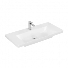 Villeroy & Boch Subway 3.0 Pаковина для установки на тумбу, 1000 x 470 x 165 mm, Альпийский белый CeramicPlus, без перелива 4A70A2R1