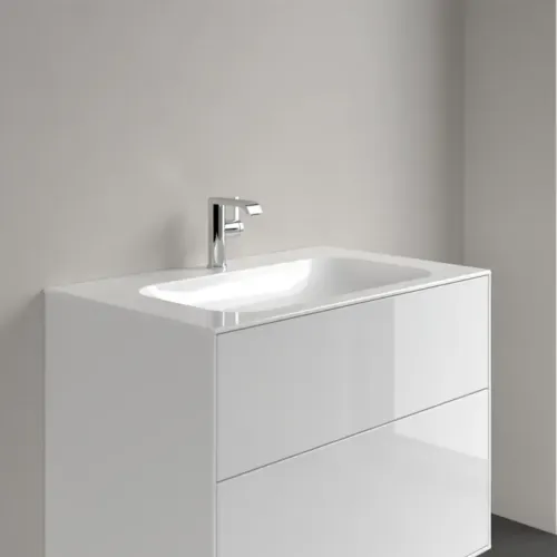 Villeroy & Boch Finion Pаковина для установки на тумбу, 800 x 500 x 160 mm, Альпийский белый CeramicPlus, со скрытым переливом, нешлифованный 416484R1