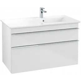 Villeroy & Boch Venticello Тумба под раковину, 2 выдвижных ящика, 953 x 590 x 502 mm, Glossy White / Glossy White A92801DH