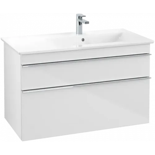 Villeroy & Boch Venticello Тумба под раковину, 2 выдвижных ящика, 953 x 590 x 502 mm, Glossy White / Glossy White A92801DH