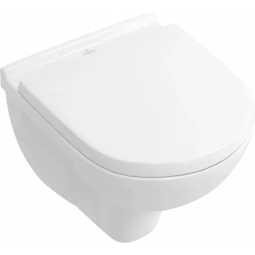 Villeroy & Boch O.novo Унитаз с вертикальным смывом, с короткой базой, настенный, Альпийский белый 56881001
