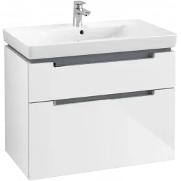 Villeroy & Boch Subway 2.0 Тумба под раковину, 2 выдвижных ящика, 787 x 590 x 449 mm, Glossy White A91410DH