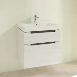 Villeroy & Boch Subway 2.0 Тумба под раковину, 2 выдвижных ящика, 637 x 590 x 454 mm, White Wood A91000E8