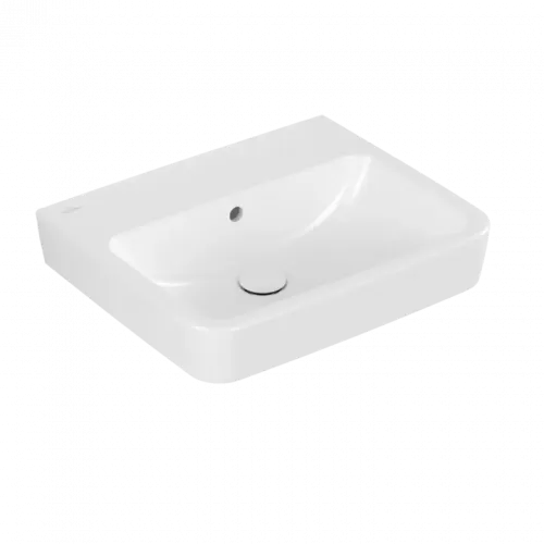 Villeroy & Boch O.novo Pаковина, 550 x 460 x 175 mm, Альпийский белый CeramicPlus, с переливом, задняя сторона и нижняя сторона шлифованные 4A41MLR1