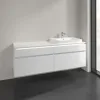 Villeroy & Boch Legato Тумба под раковину, с подсветкой, 4 выдвижных ящика, 1600 x 550 x 500 mm, Glossy White / Glossy White B691L0DH