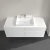 Villeroy & Boch Collaro Тумба под раковину, с подсветкой, 4 выдвижных ящика, 1400 x 548 x 500 mm, Glossy White / Glossy White C084B0DH