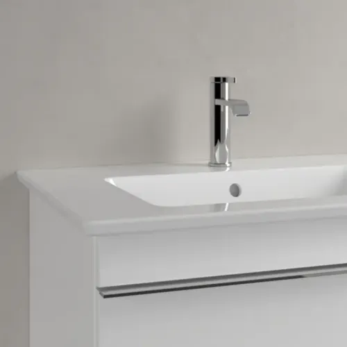 Villeroy & Boch Venticello Двойная раковина для установки на тумбу, 1300 x 500 x 170 mm, Альпийский белый CeramicPlus, с переливом 4111DLR1