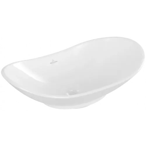 Villeroy & Boch My Nature Раковина для установки на столешницу, 610 x 360 x 150 mm, Альпийский белый CeramicPlus, без перелива 411060R1