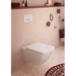 Villeroy & Boch Venticello Унитаз с открытым смывным краем, настенный, Альпийский белый CeramicPlus 4611R0R1