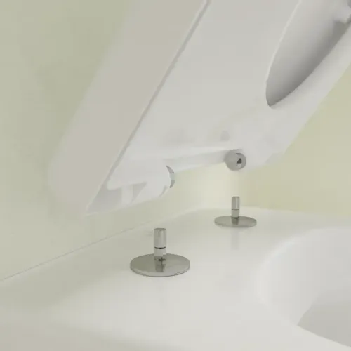 Villeroy & Boch Subway 2.0 Сиденье с крышкой для унитаза, с функцией автоматического опускания (SoftClosing), со снимаемым сиденьем (QuickRelease), Альпийский белый 9M86S101