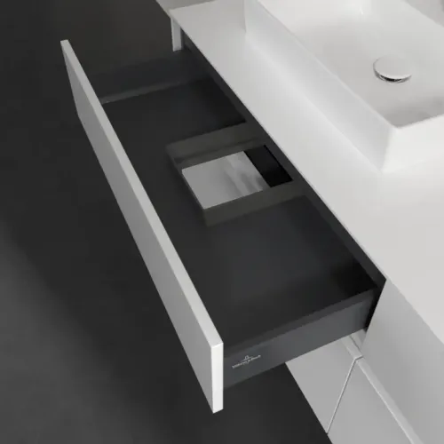 Villeroy & Boch Collaro Тумба под раковину, 4 выдвижных ящика, 1600 x 548 x 500 mm, Glossy White / Glossy White C02100DH