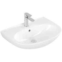 Villeroy & Boch O.novo Pаковина, 600 x 460 x 180 mm, Альпийский белый, с переливом 4A406001