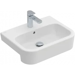 Villeroy & Boch Architectura Полувстраиваемая раковина, 550 x 430 x 170 mm, Альпийский белый CeramicPlus, с переливом, нешлифованный 419055R1