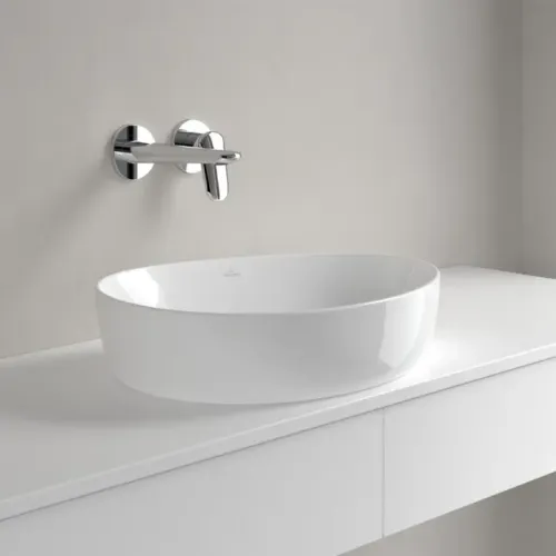 Villeroy & Boch Antao Раковина для установки на столешницу, 510 x 400 x 146 mm, Альпийский белый CeramicPlus, без перелива 4A7351R1