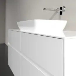 Villeroy & Boch Collaro Тумба под раковину, с подсветкой, 4 выдвижных ящика, 1200 x 548 x 500 mm, Glossy White / Glossy White C112B0DH