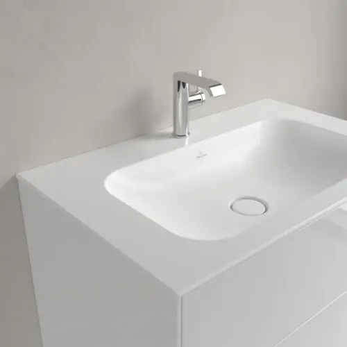 Villeroy & Boch Finion Pаковина для установки на тумбу, 800 x 500 x 160 mm, Stone White CeramicPlus, без перелива, нешлифованный 416481RW