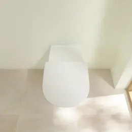 Villeroy & Boch ViCare Унитаз с открытым смывным краем ViCare, настенный, Альпийский белый 4601R001