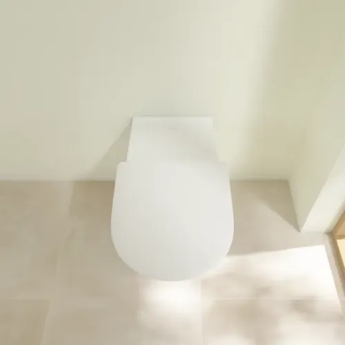 Villeroy & Boch ViCare Унитаз с открытым смывным краем ViCare, настенный, Альпийский белый 4601R001