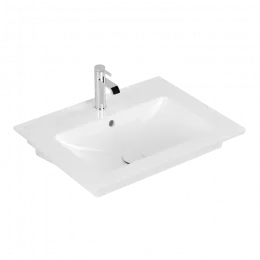 Villeroy & Boch Venticello Pаковина, 655 x 500 x 170 mm, Альпийский белый CeramicPlus, с переливом 412465R1