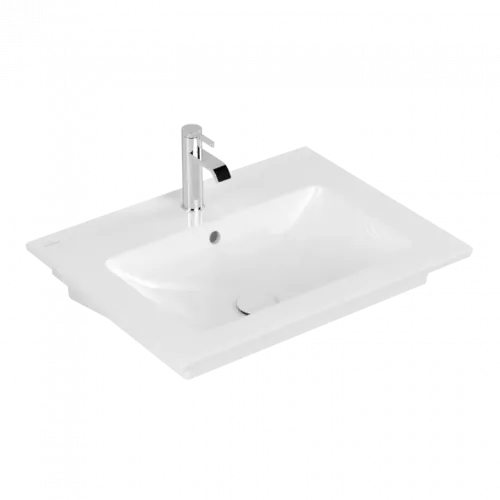 Villeroy & Boch Venticello Pаковина, 655 x 500 x 170 mm, Альпийский белый CeramicPlus, с переливом 412465R1