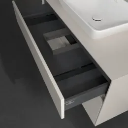 Villeroy & Boch Collaro Тумба под раковину, 2 выдвижных ящика, 1000 x 548 x 500 mm, Soft Grey / Soft Grey C10900VK