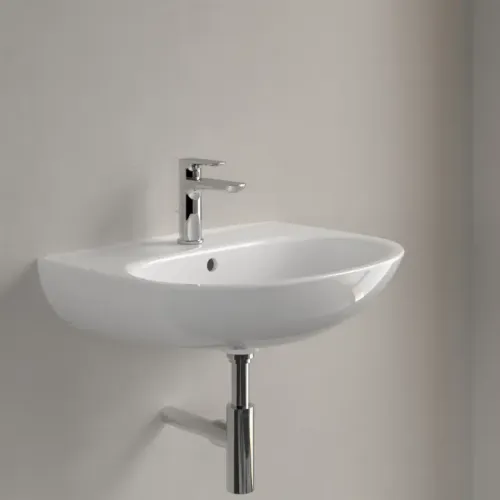 Villeroy & Boch O.novo Pаковина, 600 x 460 x 180 mm, Альпийский белый, с переливом 4A406001