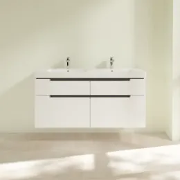 Villeroy & Boch Subway 2.0 Тумба под раковину, 4 выдвижных ящика, 1287 x 590 x 449 mm, Glossy White A91710DH