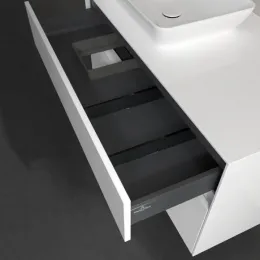Villeroy & Boch Collaro Тумба под раковину, 2 выдвижных ящика, 1000 x 548 x 500 mm, Glossy White / Glossy White C11000DH