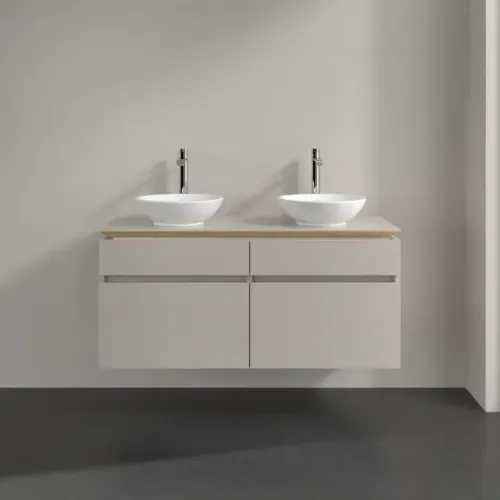 Villeroy & Boch Legato Тумба под раковину, 4 выдвижных ящика, 1200 x 550 x 500 mm, Soft Grey / Soft Grey B58400VK